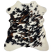 Tricolor Mini Cowhide:  white with black and brown spots and speckles - 2'8" x 2'3" (MINI226)