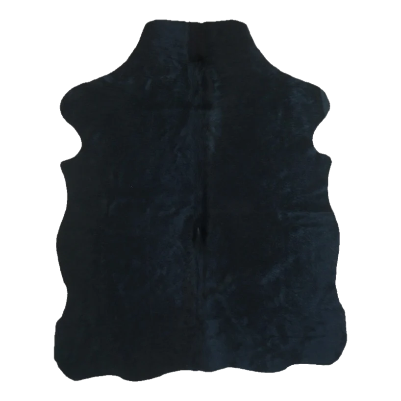 Black XS Cowhide Rug, 4' x 3' #SS-BLK-018