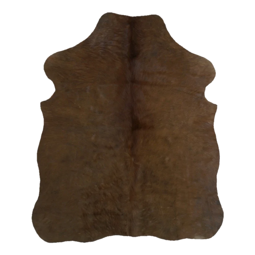 Brown XS Cowhide Rug, 4' x 3' #SS-BRN-015