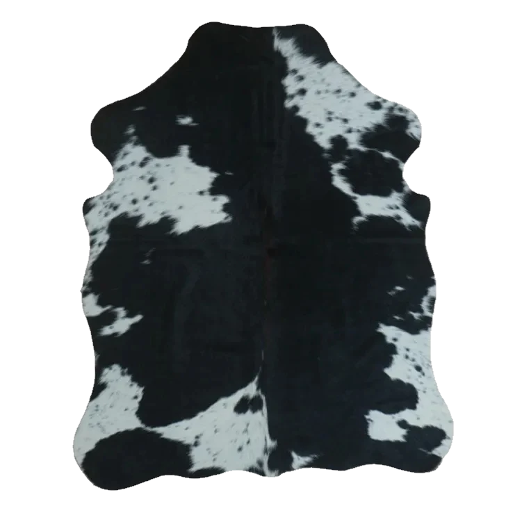Black and White XS Cowhide Rug, 4' x 3' #SS-BW-005