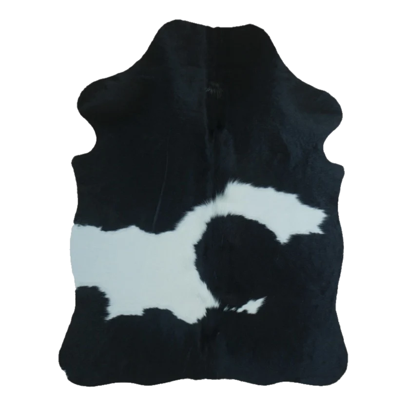 Black and White XS Cowhide Rug, 4' x 3' #SS-BW-019
