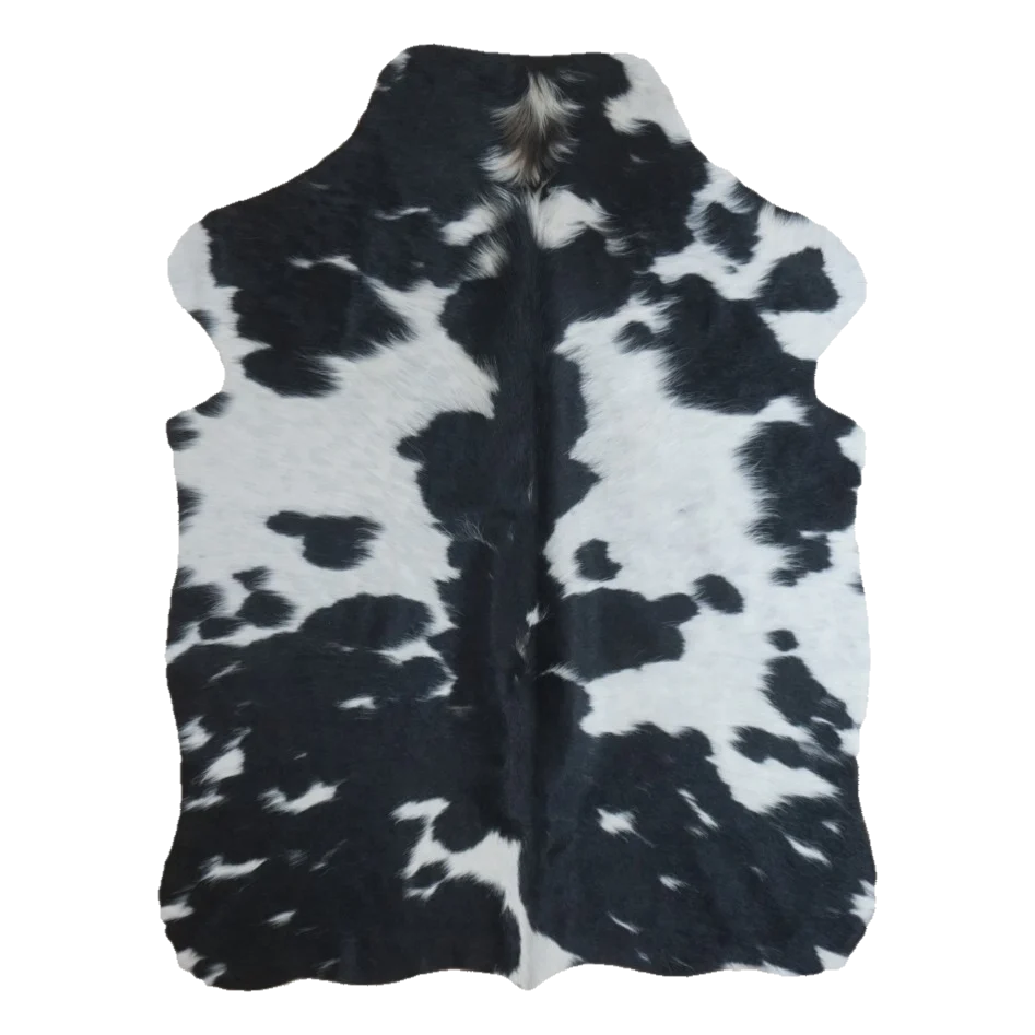 Black and White XS Cowhide Rug, 4' x 3' #SS-BW-039