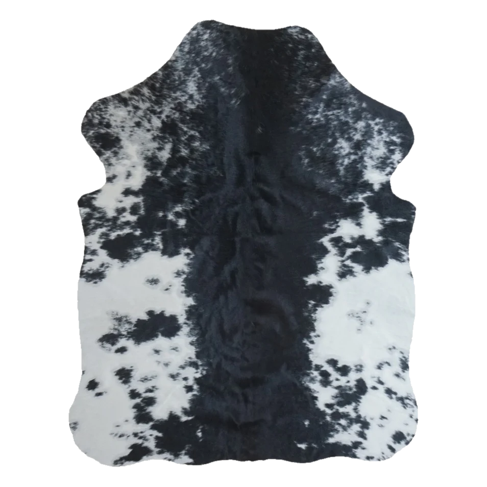 Black and White XS Cowhide Rug, 4' x 3' #SS-BW-043