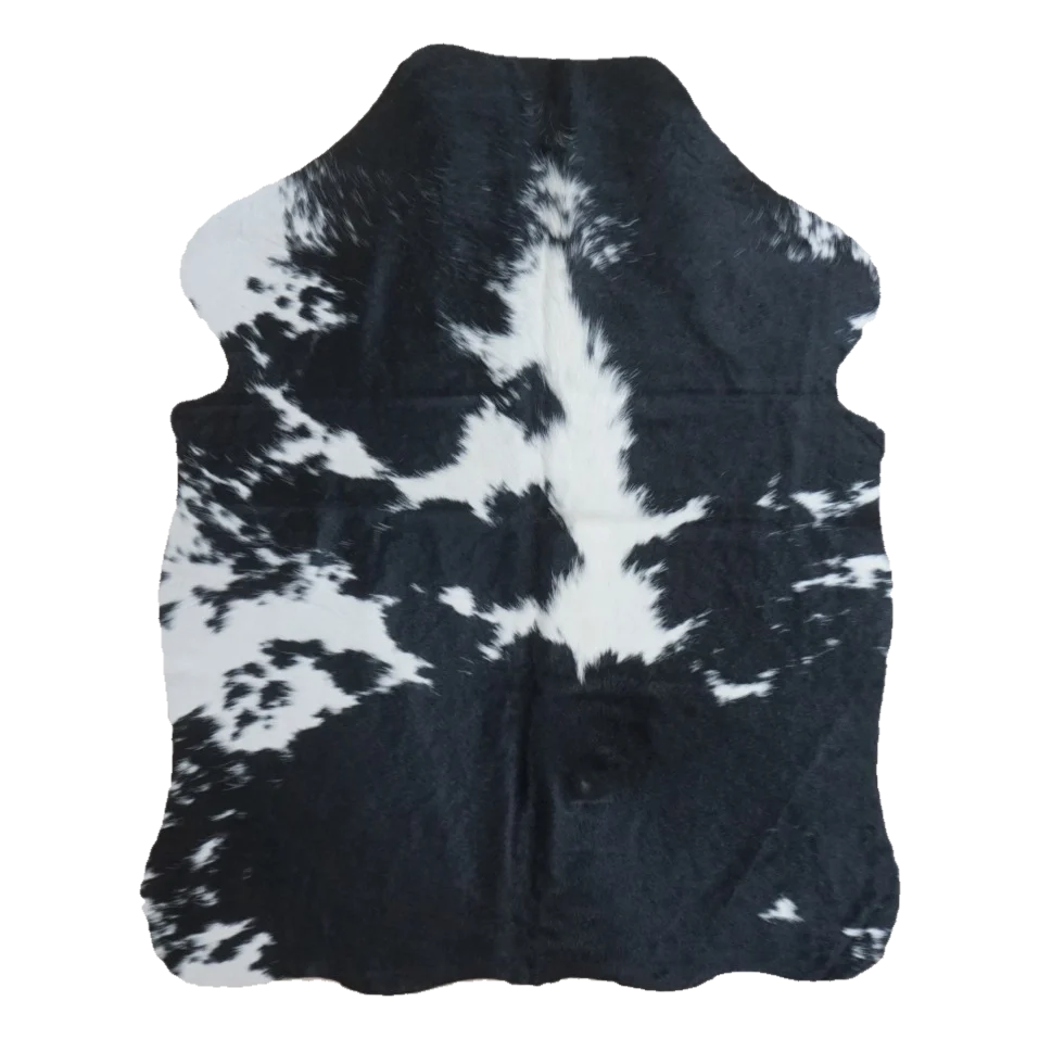 Black and White XS Cowhide Rug, 4' x 3' #SS-BW-059