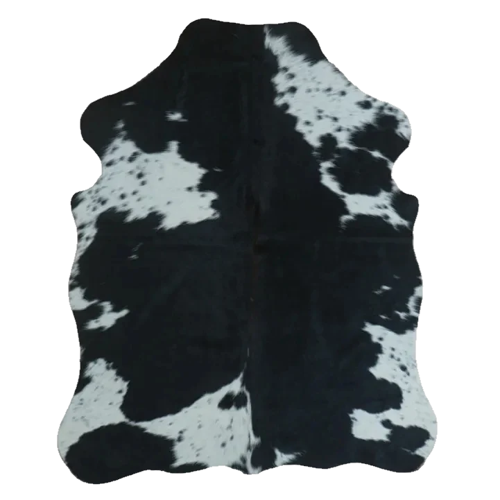 Black and White XS Cowhide Rug, 4' x 3' #SS-BW-068