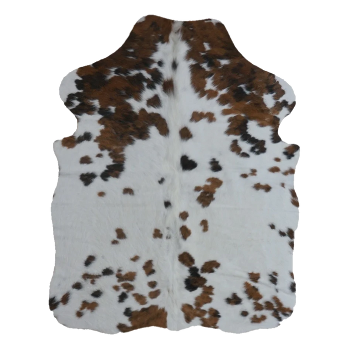 Tricolor XS Cowhide Rug, 4' x 3' #SS-TRI-055