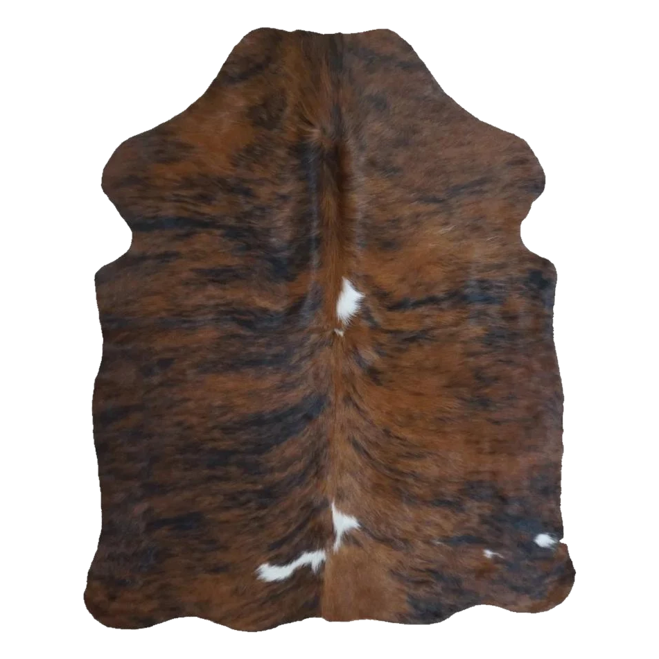 Tricolor cowhide rug, 4' x 3' (SS-TRI-064)