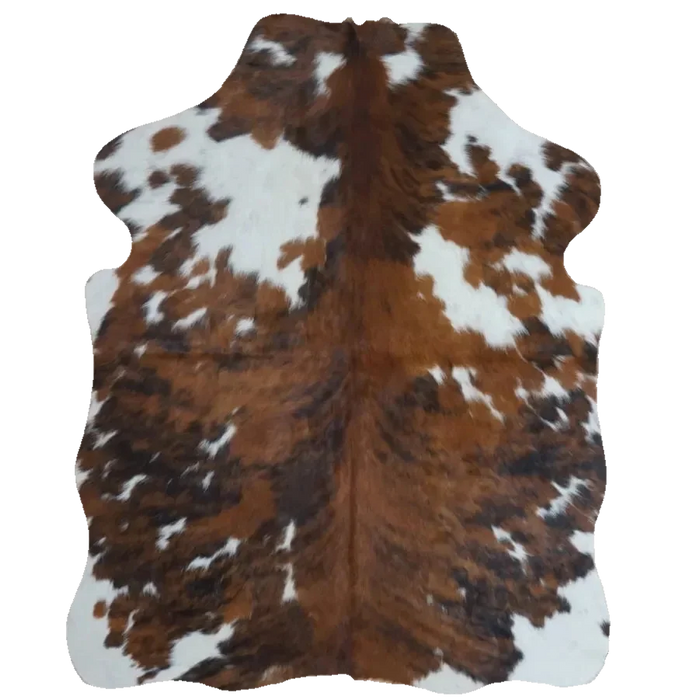Tricolor XS cowhide rug, 4' x 3' (SS-TRI-065)