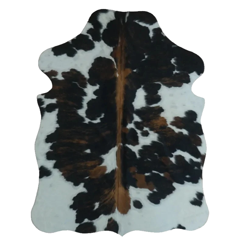 Tricolor XS Cowhide Rug, 4' x 3' #SS-TRI-067