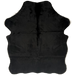 XS Solid Black Cowhide: solid black, with a beautiful, natural sheen - 4'4" x 3'4" (XS732)