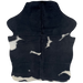 XS Black and White Cowhide: black with white spots - 4'3" x 3'4" (XS740)