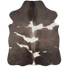 XS Taupe and White Cowhide: taupe with white spots - 4'4" x 3'5"  (XS780)