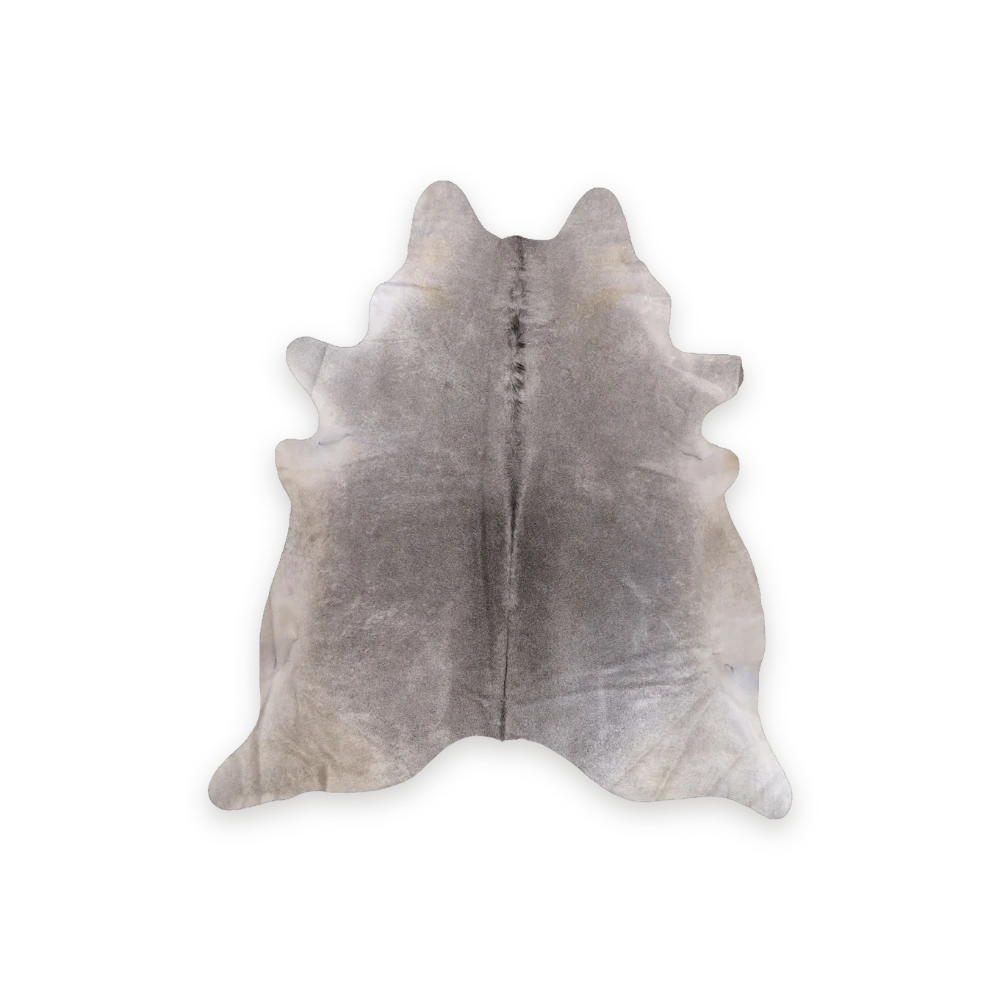Grey cowhide rug