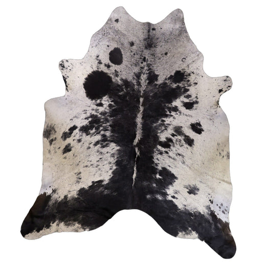 Black and Ivory Salt and Pepper X-Large Cowhide Rug