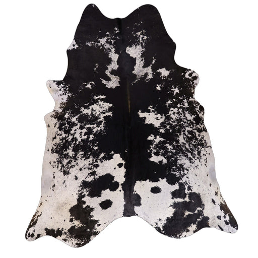 Bold Black and White X-Large Cowhide Rug