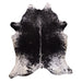 Black and White Salt and Pepper X-Large Cowhide Rug
