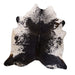 Black and White Salt and Pepper X-Large Cowhide Rug
