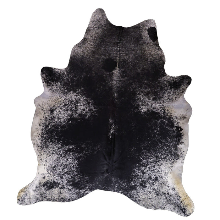 Charcoal Salt and Pepper XX-Large Cowhide Rug