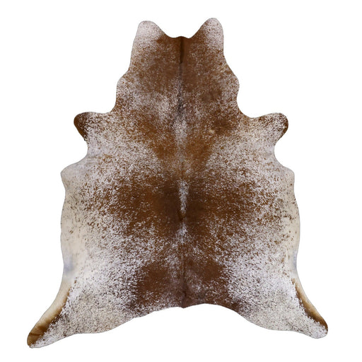 Rust Brown Speckled X-Large Cowhide Rug