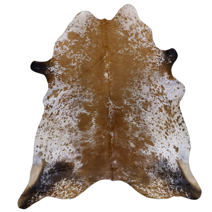 Caramel Brown Speckled XX-Large Cowhide Rug