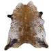 Caramel Brown Speckled XX-Large Cowhide Rug