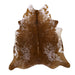 Caramel Brown Speckled X-Large Cowhide Rug