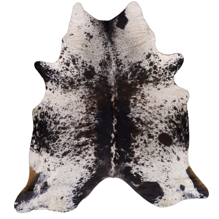 Black and White Speckled X-Large Cowhide Rug
