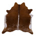 Solid Brown X-Large Cowhide Rug