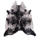 Black and White Salt and Pepper X-Large Cowhide Rug