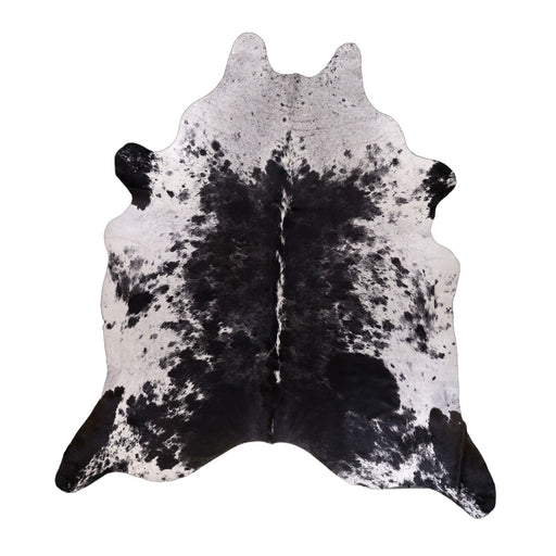 Black and White Speckled XX-Large Cowhide Rug