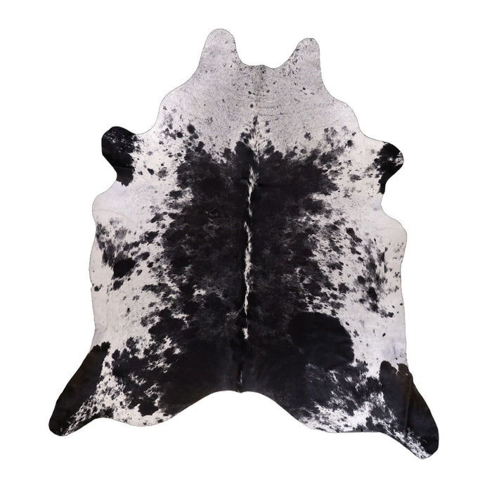 Black and White Speckled XX-Large Cowhide Rug