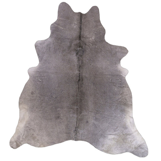 Solid Grey XX-Large Cowhide Rug