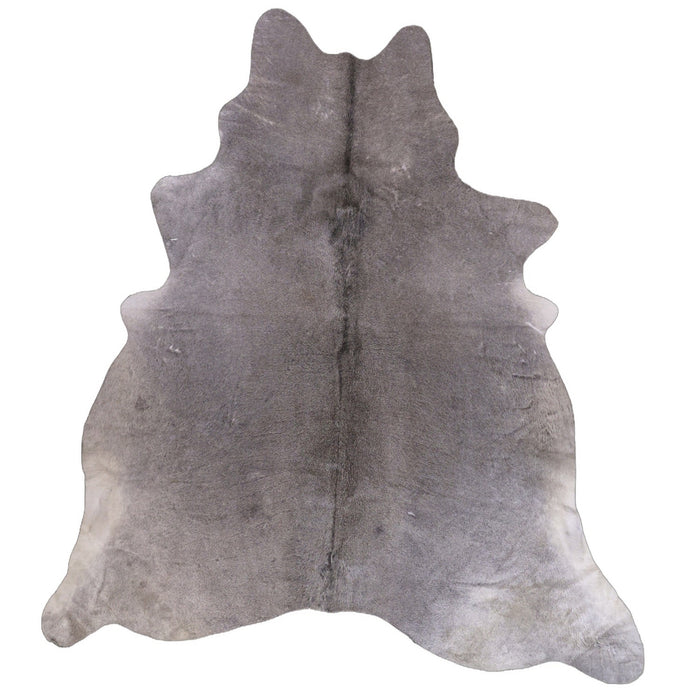 Solid Grey XX-Large Cowhide Rug
