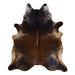Frosted Espresso Brown X-Large Cowhide Rug