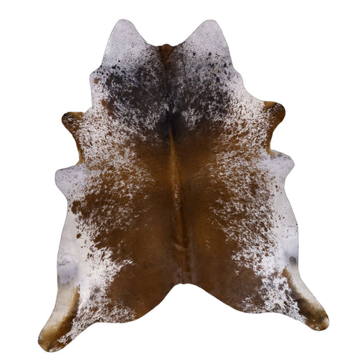 Frosted Charcoal Brown XX-Large Cowhide Rug