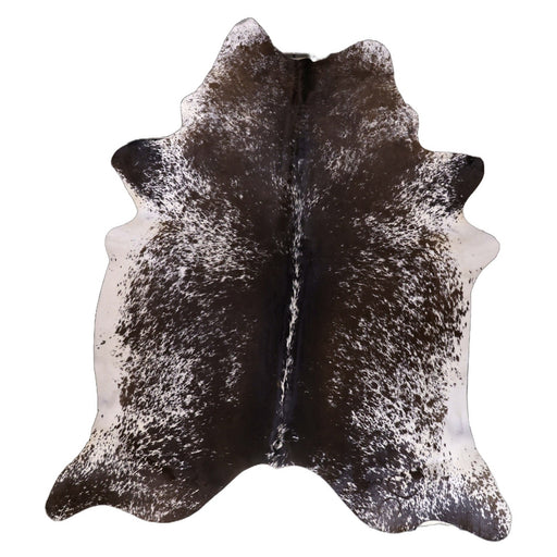 Espresso Brown Salt and Pepper X-Large Cowhide Rug