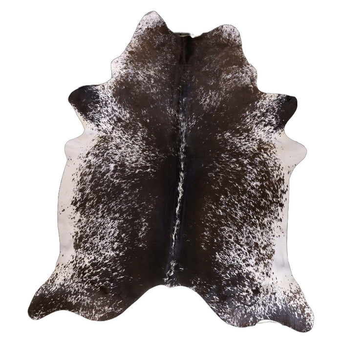 Espresso Brown Salt and Pepper X-Large Cowhide Rug