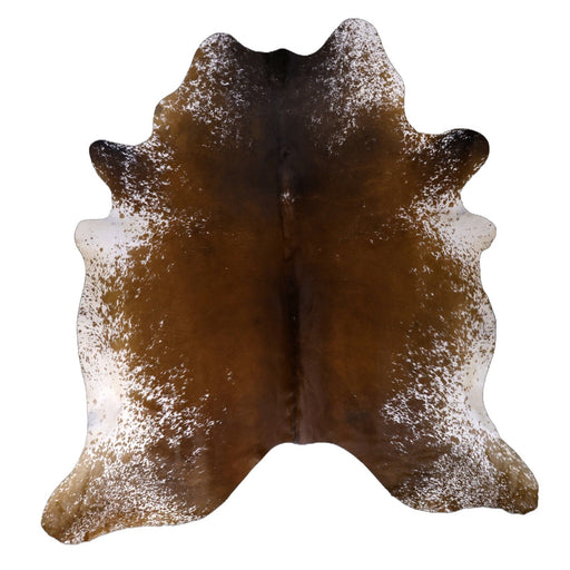 Frosted Chestnut Brown X-Large Cowhide Rug