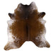 Frosted Chestnut Brown X-Large Cowhide Rug