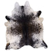 Black Salt and Pepper X-Large Cowhide Rug