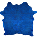 Brazilian Dyed Blue Cowhide w/ a Croc Acid Wash - 6'11" x 5'10" (BRAW343)