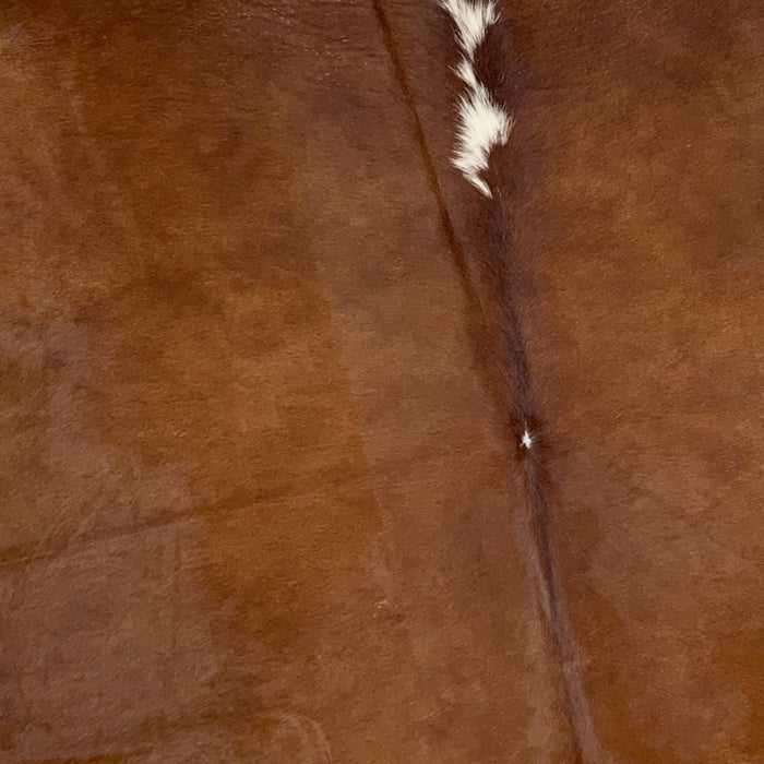Large Brazilian Brown and White Cowhide (BRBNW217)