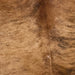 Closeup of this Large, Brazilian, Brindle Cowhide, showing brown with black, brindle markings (BRBR929)