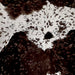 Dark Chocolate and White Brazilian Calfskin with Chocolate Acid Wash (BRCALF351)