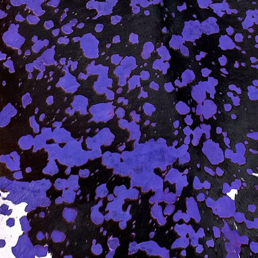Black and White Brazilian Calfskin with Purple Acid Wash (BRCALF408)