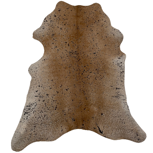 Brown Brazilian Calfskin with Dark Brown Acid Wash - 2'9" x 1'10" (BRCALF497)