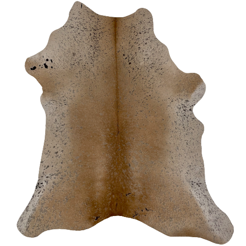 Brown and Taupe Brazilian Calfskin with Brown Acid Wash - 2'11" x 2'4" (BRCALF499)