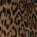 Closeup of this Brown, Brazilian Calfskin, showing a Large, Black, Leopard Print (BRCALF556)
