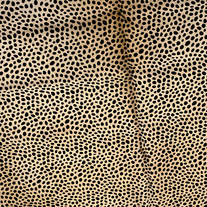 PROMO Light Tan Brazilian Cowhide with Black Cheetah Print (BRCH010)