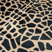 PROMO Black Giraffe Print on Brazilian Tan Cowhide - 6'9" x 5'6" (BRGP003)